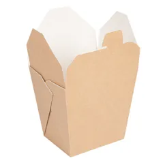 RÉCIPIENTS MULTIUSAGES MICRO-ONDABLES THEPACK 960 ML 8,9x7x10,8 CM NATUREL CARTON NANO-MICRO + PP (360 UNITÉ)